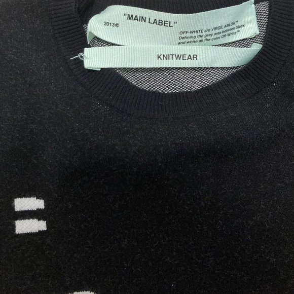 OFF-WHITE 🖤 “LITTLE BLACK DRESS” Sweater Mini Dress - Picture 14 of 16